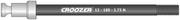 Akcesoria rowerowe - CROOZER Click & Crooz Plus Oś sztywna z zaczepem 12-180-1,75 N 2021 Akcesoria do przyczepek 122500718 - miniaturka - grafika 1