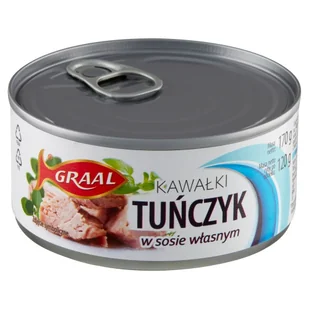 GRAAL Tuńczyk kawałki w sosie własnym 170g - Konserwy i dania rybne - miniaturka - grafika 1
