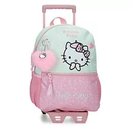 Plecaki szkolne i tornistry - Hello Kitty Paris Plecak szkolny 9,6L Różowy 25x32x12 cms Poliester, Różowy, Mochila Escolar Adaptable a Carro, Plecak szkolny adaptacyjny do wózka - miniaturka - grafika 1