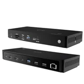 Stacje dokujące i replikatory portów - i-tec TB4TRIPLEDOCKPD stacja dokująca Przewodowa Thunderbolt 4 Czarny TB4TRIPLEDOCKPD - miniaturka - grafika 1
