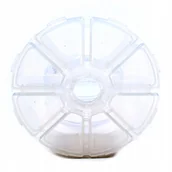 Pojemniki na zabawki - Okrągłę Plastikowe Pudełko Organizer - miniaturka - grafika 1