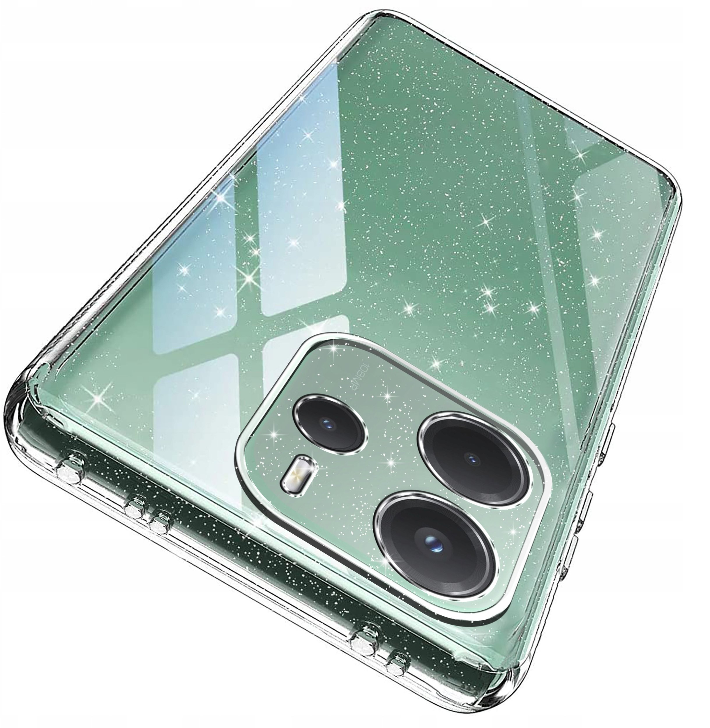 Etui do Xiaomi Redmi Note 14 5G SILICONE BROKAT CASE + SZKŁO 9H