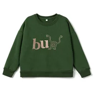 Bluzy dla chłopców - Bu ... Bluza dziecięca loose z haftem - miniaturka - grafika 1
