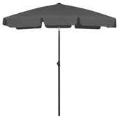 Parasole ogrodowe - VidaXL Parasol plażowy, antracytowy, 180x120 cm 314721 VidaXL - miniaturka - grafika 1