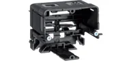 Kanały kablowe - Hager polo Puszka montażowa typu C-Rail z ramką 55x64x71mm czarna GLS5510 GLS5510 - miniaturka - grafika 1