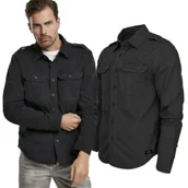 Odzież taktyczna i umundurowanie - Koszula z długim rękawem BRANDIT Vintage Shirt - Czarna 7XL - miniaturka - grafika 1