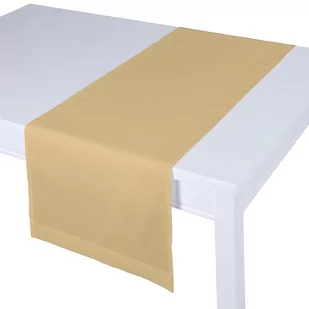 Dekoria pl pl Bieżnik prostokątny złoty z połyskiem 40 × 130 cm Damasco 410-141-75 - Obrusy i serwetki - miniaturka - grafika 1
