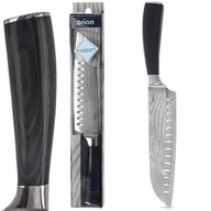 Noże kuchenne - Nóż Santoku stalowy do krojenia siekania stal damasceńska DAMASCUS 31 cm - miniaturka - grafika 1
