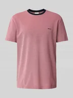 Koszulki męskie - T-shirt z fakturowanym wzorem - miniaturka - grafika 1