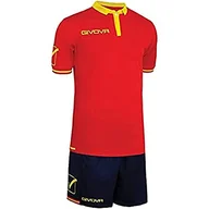 Zestawy męskiej odzieży sportowej - Givova KITC51, Zestaw World Unisex – Dorosły, Pomarańczowy/Biały, L - miniaturka - grafika 1