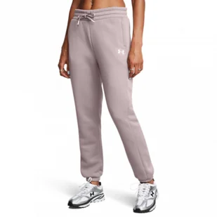 Damskie spodnie treningowe Under Armour UA Armour Fleece Pro Gym Pt - beżowe - Spodnie damskie - miniaturka - grafika 1
