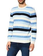 Swetry męskie - ESPRIT sweter męski, 110/Off White, XL - miniaturka - grafika 1