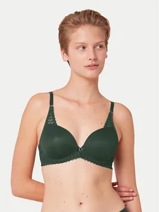 Triumph Biustonosz z fiszbiną Aura Spotlight 10216459 Zielony - Biustonosze - miniaturka - grafika 1