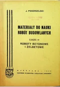 Książki o kulturze i sztuce - Materiały do nauki robót budowlanych część IV - miniaturka - grafika 1