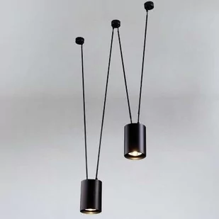 Shilo LAMPA wisząca VIWIN 9616 tuby OPRAWA metalowy zwis czarne 9616 - Lampy sufitowe - miniaturka - grafika 1