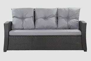 Poduszki na sofę, szare, 168x52x7+ 3*50x56cm, poduszki na meble ogrodowe - Poduszki ogrodowe - miniaturka - grafika 1
