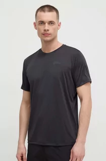 Koszulki męskie - Jack Wolfskin t-shirt sportowy 10 kolor czarny gładki - grafika 1