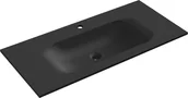 Umywalki - Mexen Vela umywalka wpuszczana w blat 101 x 46,5 cm, czarna mat - 25231071 - miniaturka - grafika 1