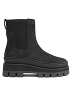 Botki damskie - Clarks Sztyblety Orianna2 Top 261740674 Czarny - miniaturka - grafika 1