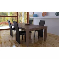 Krzesła - vidaXL Krzesła jadalniane, brązowe (4 sztuki). - miniaturka - grafika 1
