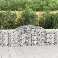 Ogrodzenia - vidaXL Kosze gabionowe, 6 szt., 300x30x80/100 cm, galwanizowane żelazo - miniaturka - grafika 1