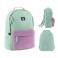 Plecaki szkolne i tornistry - PLECAK SZKOLNY MŁODZIEŻOWY DLA DZIEWCZYNY ZIELONY PLUSZ GoPack - miniaturka - grafika 1