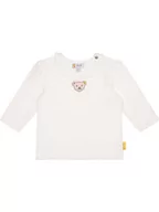 Kaftaniki dla niemowląt - Steiff Koszulka w kolorze białym - miniaturka - grafika 1