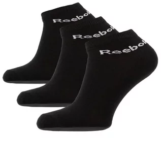 Skarpetki męskie - Skarpety Reebok Sosete 3-Pairs AB5274 - czarne - grafika 1