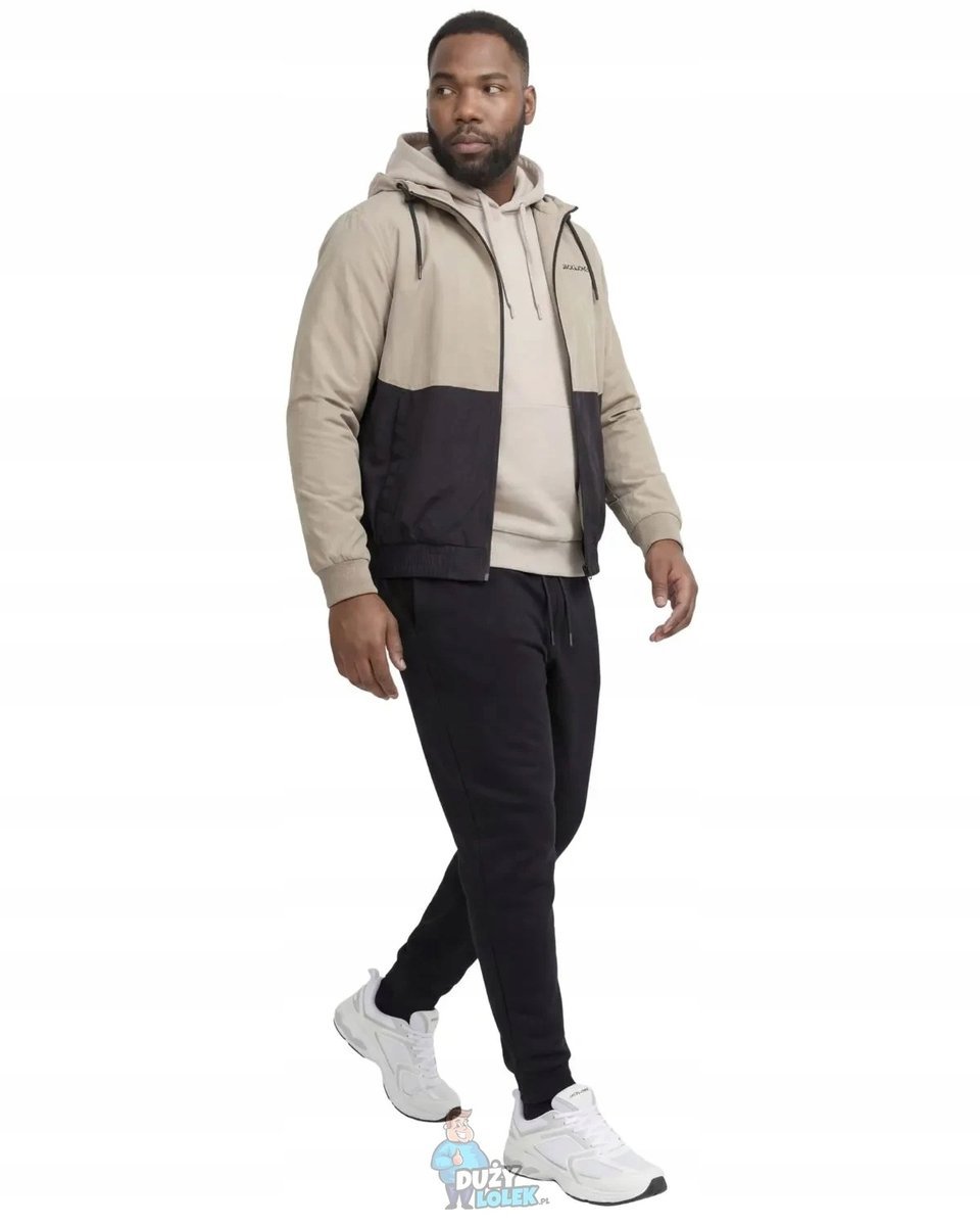 JACK & JONES CZARNE SPODNIE DRESOWE PLUS SIZE 46 7CA