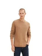 Swetry męskie - TOM TAILOR Sweter męski, 18950 – Havana Brown Melange, M - miniaturka - grafika 1