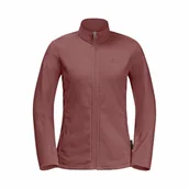 Bluzy damskie - Damska bluza polarowa Jack Wolfskin TAUNUS FZ W mineral red - L - miniaturka - grafika 1