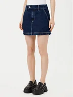 Spódnice - HUGO Spódnica jeansowa mini 50531831 Granatowy Regular Fit - miniaturka - grafika 1