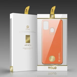 Dux Ducis Yolo eleganckie etui pokrowiec ze skóry ekologicznej Samsung Galaxy M30s pomarańczowy - Etui i futerały do telefonów - miniaturka - grafika 5