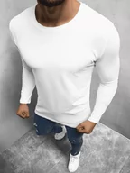 Koszulki męskie - LONGSLEEVE MĘSKI BIAŁY OZONEE O/1209Z - Ozonee - miniaturka - grafika 1