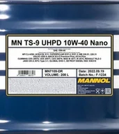 Grzałki do akwarium - Mannol Alyva TS-9 UHPD Nano10W/40varikliams208 L / 180KG - miniaturka - grafika 1