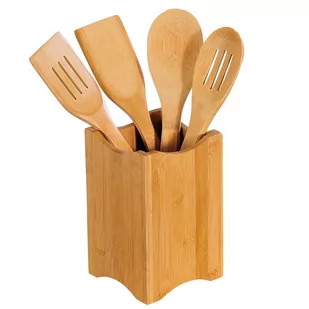 Kesper 81101 zestaw przyborów kuchennych, bambus, brązowa, 11 x 18 x 11 cm, 5 częściowa jednostek 81101 - Przybory do gotowania - miniaturka - grafika 1