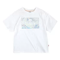 Koszulki dla dziewczynek - Levi's Kids Koszulka dziewczęca Lvg Oversize, biały, 10 Lata - miniaturka - grafika 1
