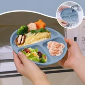 Zestawy naczyń dla dzieci - SILIKONOWA ZASTAWA STOŁOWA DO DZIECI 8 SZT Z PRZYSSAWKĄ WYSOKA JAKOŚĆ - miniaturka - grafika 1