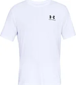 Koszulki męskie - Under Armour Koszulka męska Sportstyle Left Chest Tee biała rozmiar XXL 1326799-100 - miniaturka - grafika 1