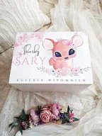 Pamiątka Chrztu Świętego - KUFEREK WSPOMNIEŃ SARENKA, prezent roczek, chrzest, narodziny - miniaturka - grafika 1