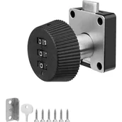 Zawiasy, okucia i inne akcesoria - Cyfrowy zamek szyfrowy, zamek szyfrowy do szafek bezkluczykowych, zamek bezpieczeństwa do gablot, skrzynek pocztowych, szuflad, szafek, 2 - miniaturka - grafika 1