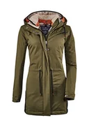 Kurtki damskie - G.I.G.A. DX Damska kurtka Limitlos Wmn Prk A Casual funkcjonalna parka z odpinanym kapturem zielony oliwkowy 40 - miniaturka - grafika 1