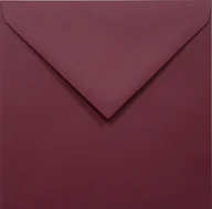 Koperty - Koperty kwadratowe 17x17 bordowe Malmero Palissandre NK 120g 25 szt. - na kartki, zaproszenia, laurki, bony - miniaturka - grafika 1