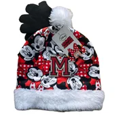 Czapki i chusty sportowe męskie - Komplet czapka rękawiczki Disney Myszka Minnie zimowa dla dziewczynki - miniaturka - grafika 1