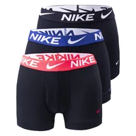 Majtki męskie - Męskie Bokserki NIKE TRUNK 3PK 0000KE1156GOR – Czarny - miniaturka - grafika 1