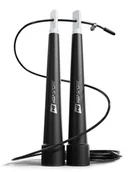 Skakanki - Hop-Sport Skakanka plastikowa crossfit czarna - miniaturka - grafika 1