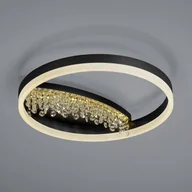 Lampy sufitowe - Lampa sufitowa LED Dana kryształowy dekor, okrągła - miniaturka - grafika 1