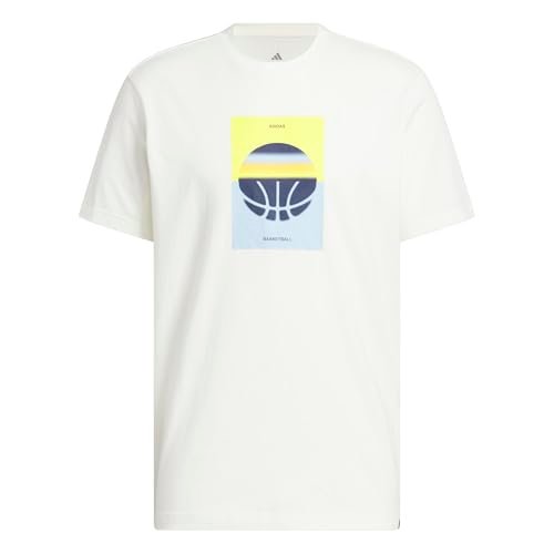 adidas Mężczyźni Another Bucket Graphic T-Shirt, off white, S