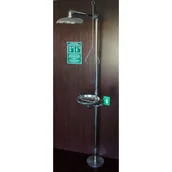 Sprzęt ratunkowy - Natrysk Bezpieczeństwa Z Oczomyjką Ze Stali Nierdzewnej Stal Nierdzewna Sterowanie Ręczne - miniaturka - grafika 1