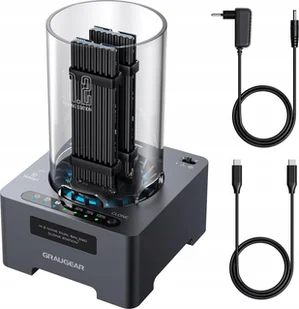 Graugear Graugear Klon-Station für M.2-NVMe-SSD - mit Lüfter und One-Touch-Klontaste - Akcesoria do komputerów stacjonarnych - miniaturka - grafika 1